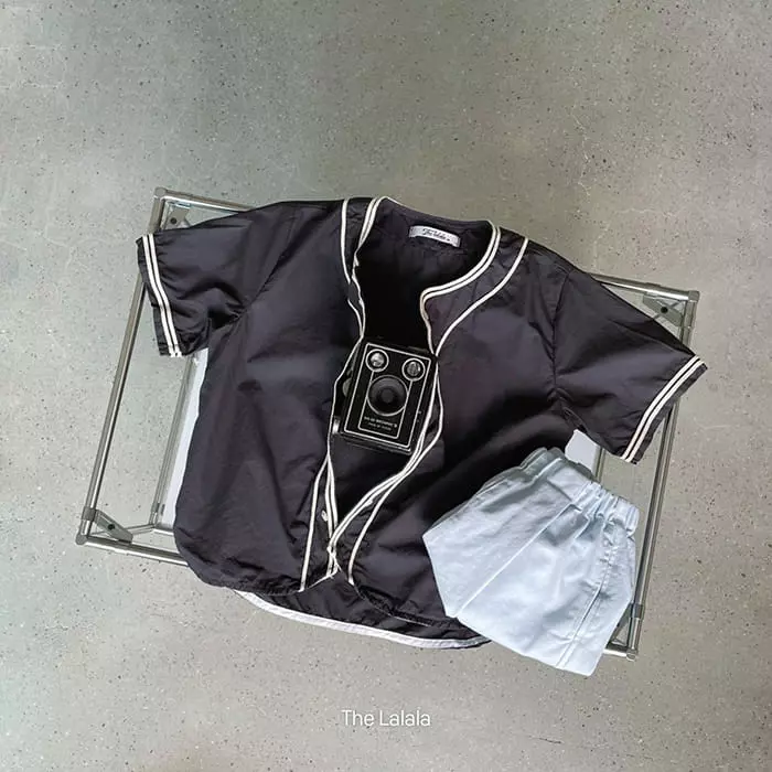 The Lalala - Korean Children Fashion - #kidsshorts - Baseball Shirt - 3