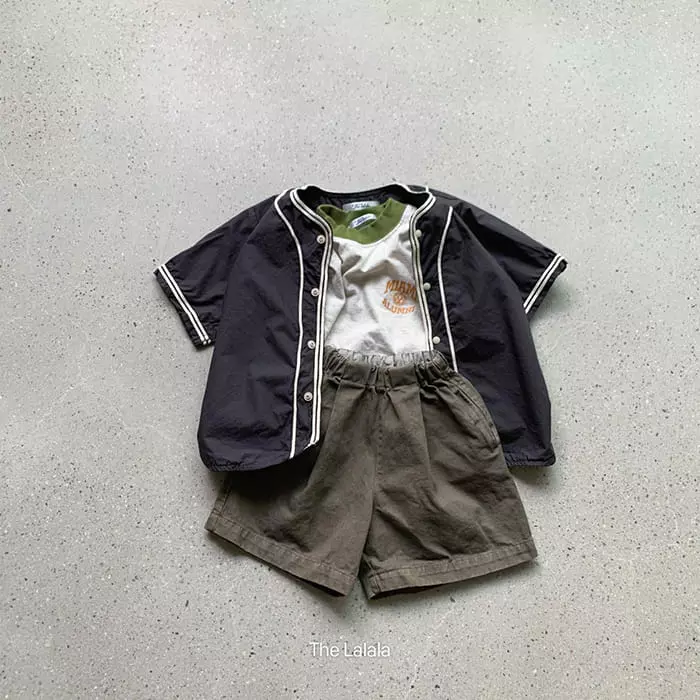 The Lalala - Korean Children Fashion - #kidsshorts - Baseball Shirt - 4