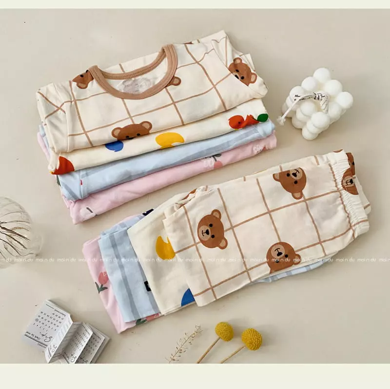 Ttasom - Korean Children Fashion - #fashionkids - Browns Bear Tencel Modal Easywear - 3