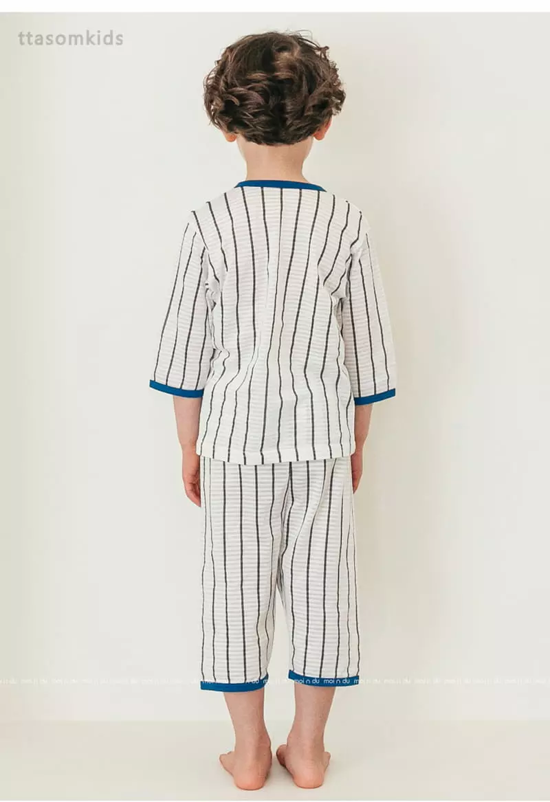 Ttasom - Korean Children Fashion - #kidsshorts - Baseball Jacquard Capri Easywear - 6
