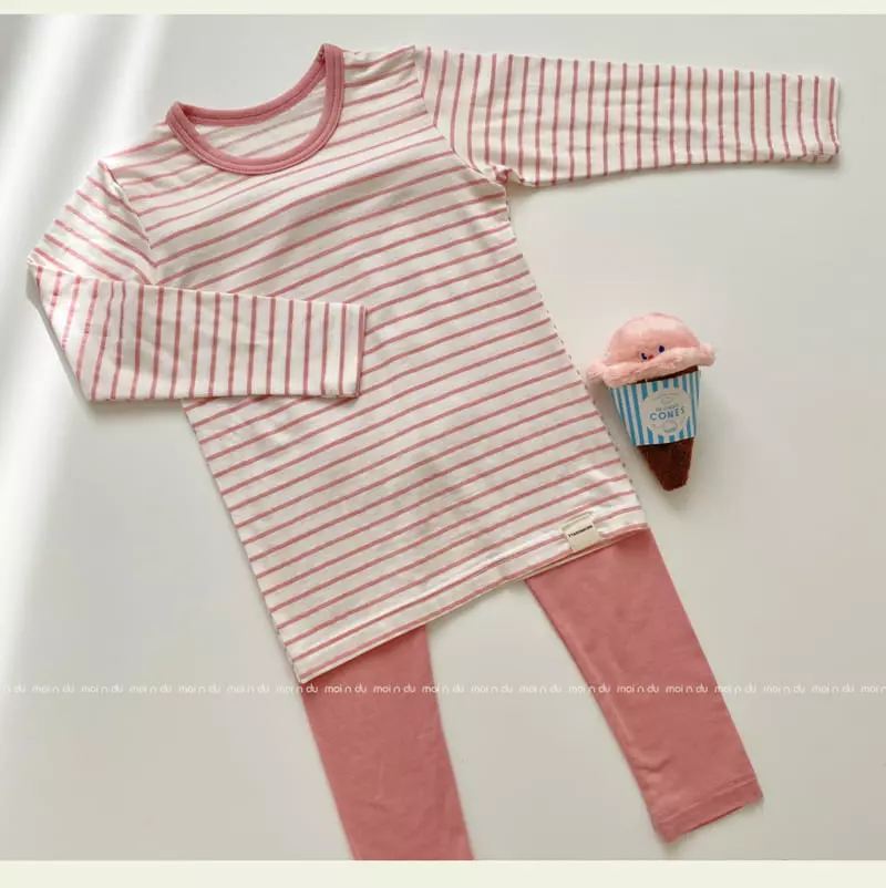 Ttasom - Korean Children Fashion - #kidsstore - Stripes Pink Tencel Modal Easywear - 6