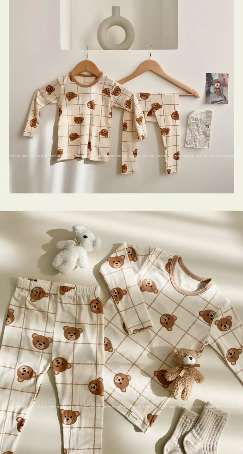 Ttasom - Korean Children Fashion - #kidsstore - Browns Bear Tencel Modal Easywear - 5