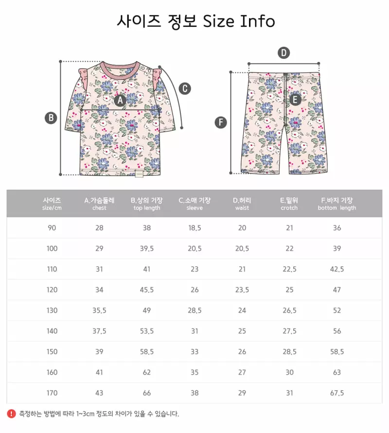 Ttasom - Korean Children Fashion - #kidzfashiontrend - Lover Flower Jacquard Capri Easywear - 10
