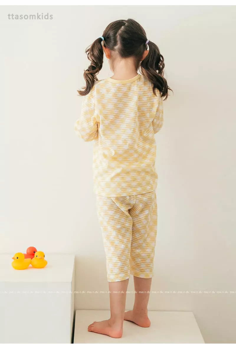 Ttasom - Korean Children Fashion - #magicofchildhood - Duck Jacquard Capri Easywear - 6