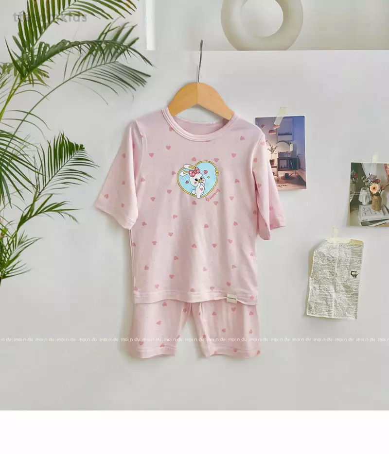 Ttasom - Korean Children Fashion - #minifashionista - Hear Barnie Tencel Modal Capri Easywear - 2