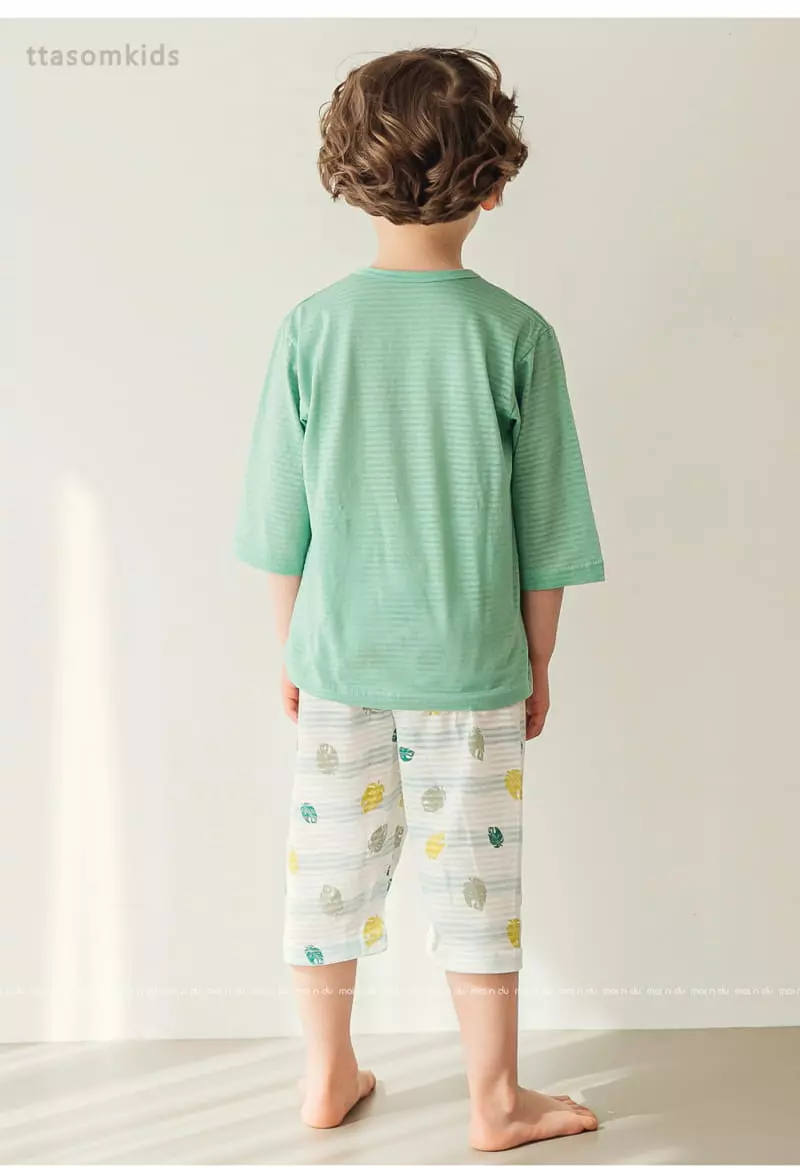 Ttasom - Korean Children Fashion - #minifashionista - Wild Cheetah Jacquard Capri Easywear - 6