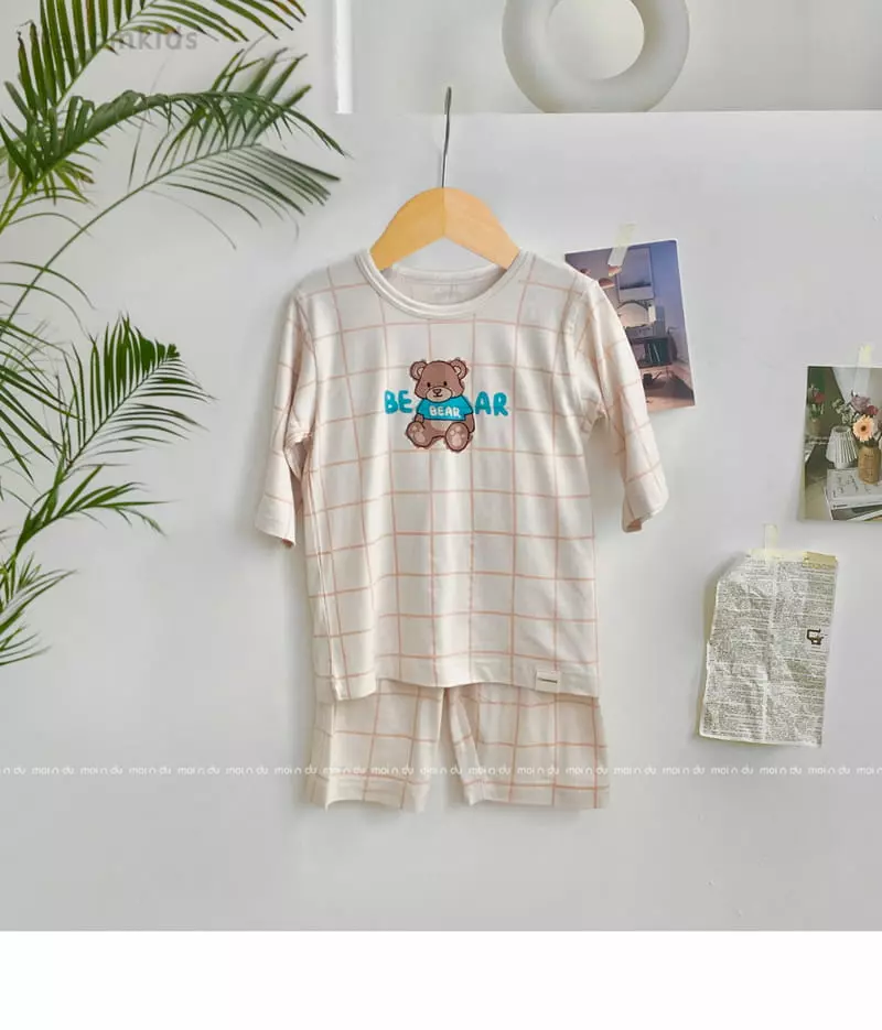 Ttasom - Korean Children Fashion - #prettylittlegirls - Tee Bear Tencel Modal Capri Easywear - 2