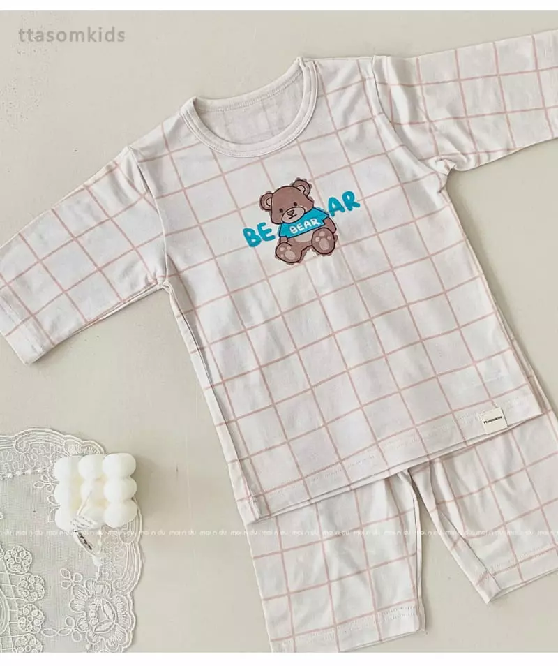 Ttasom - Korean Children Fashion - #stylishchildhood - Tee Bear Tencel Modal Capri Easywear - 5