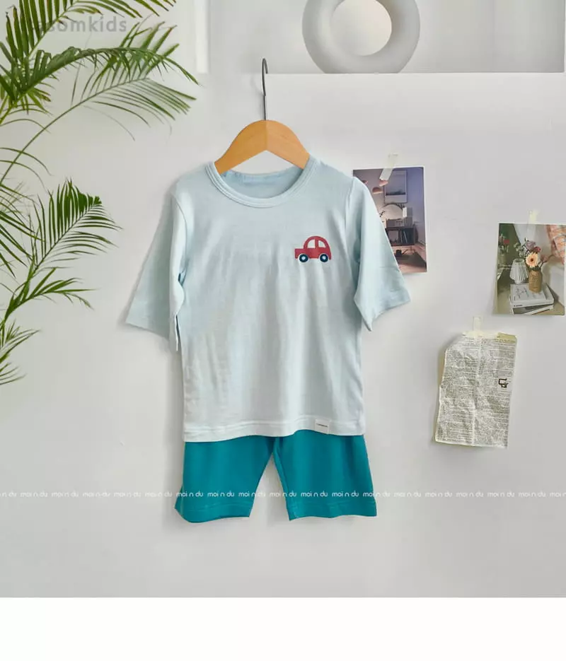 Ttasom - Korean Children Fashion - #toddlerclothing - Toy Car Tencel Modal Capri Easywear - 2