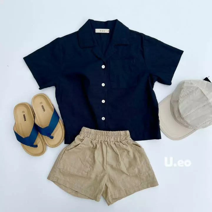 U Eo - Korean Children Fashion - #fashionkids - Linen Shorts - 5