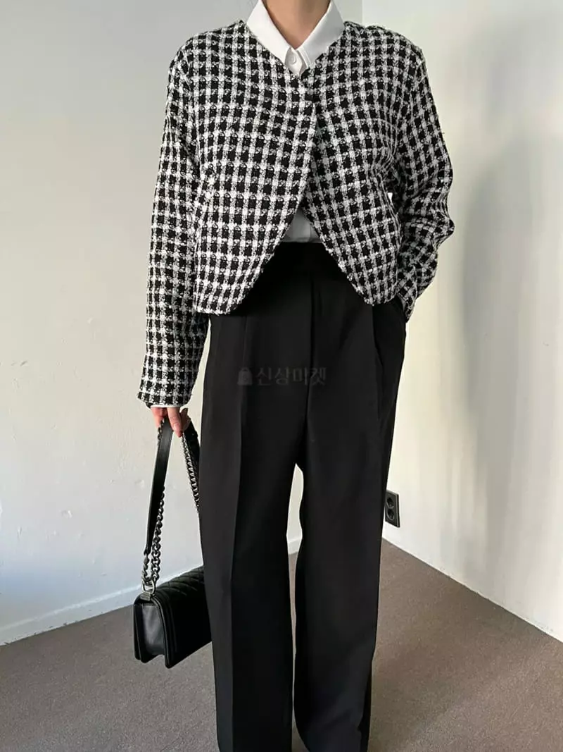 Urbanemood - Korean Women Fashion - #womensfashion - Maroom Twid Jacket - 4