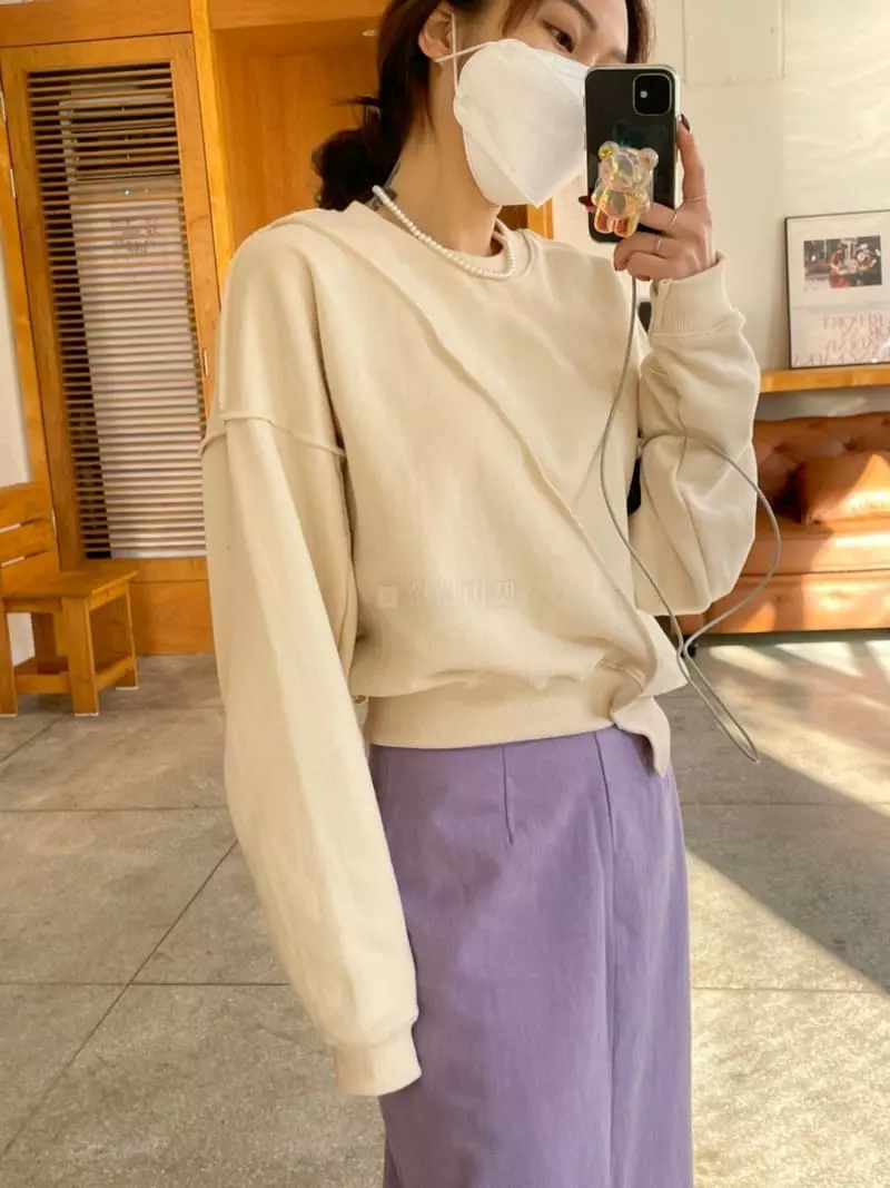 Urbanemood - Korean Women Fashion - #momslook - Wash Sweatshirt - 2