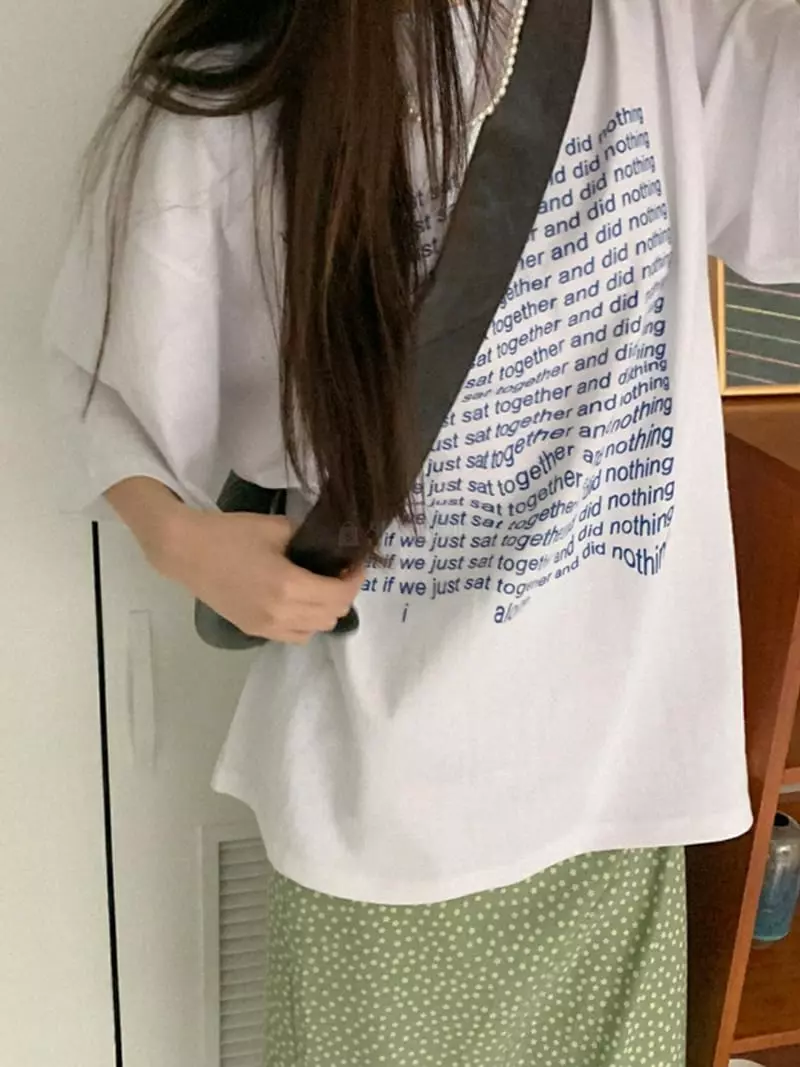 Urbanemood - Korean Women Fashion - #momslook - Just Short Sleeves Tee - 6
