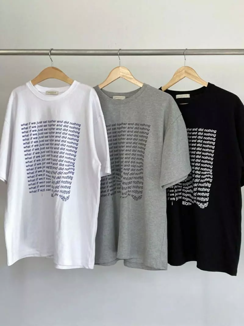 Urbanemood - Korean Women Fashion - #momslook - Just Short Sleeves Tee - 9