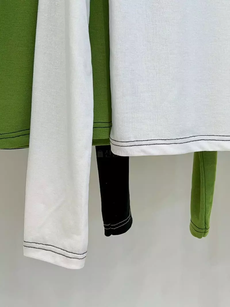 Urbanemood - Korean Women Fashion - #vintagekidsstyle - Tenz Stitch Tee - 4