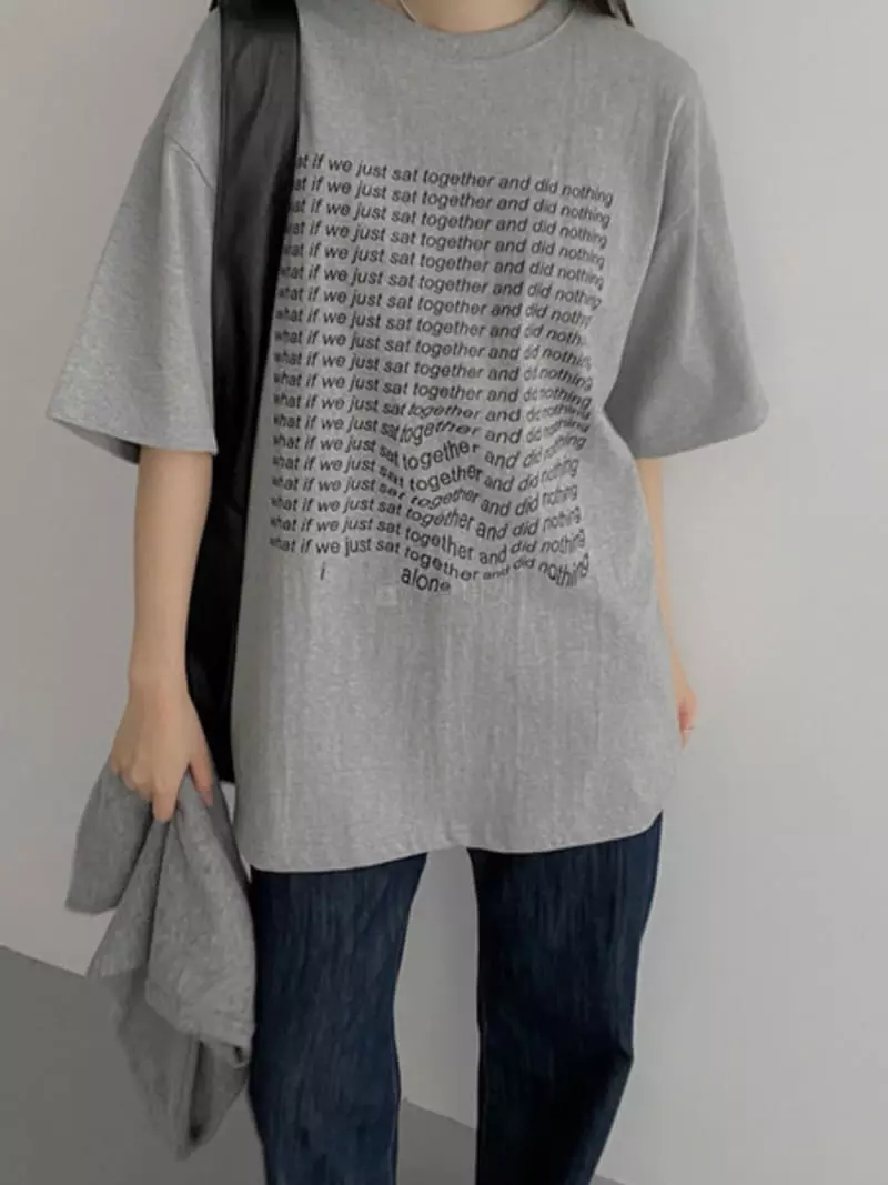 Urbanemood - Korean Women Fashion - #vintageinspired - Just Short Sleeves Tee - 12