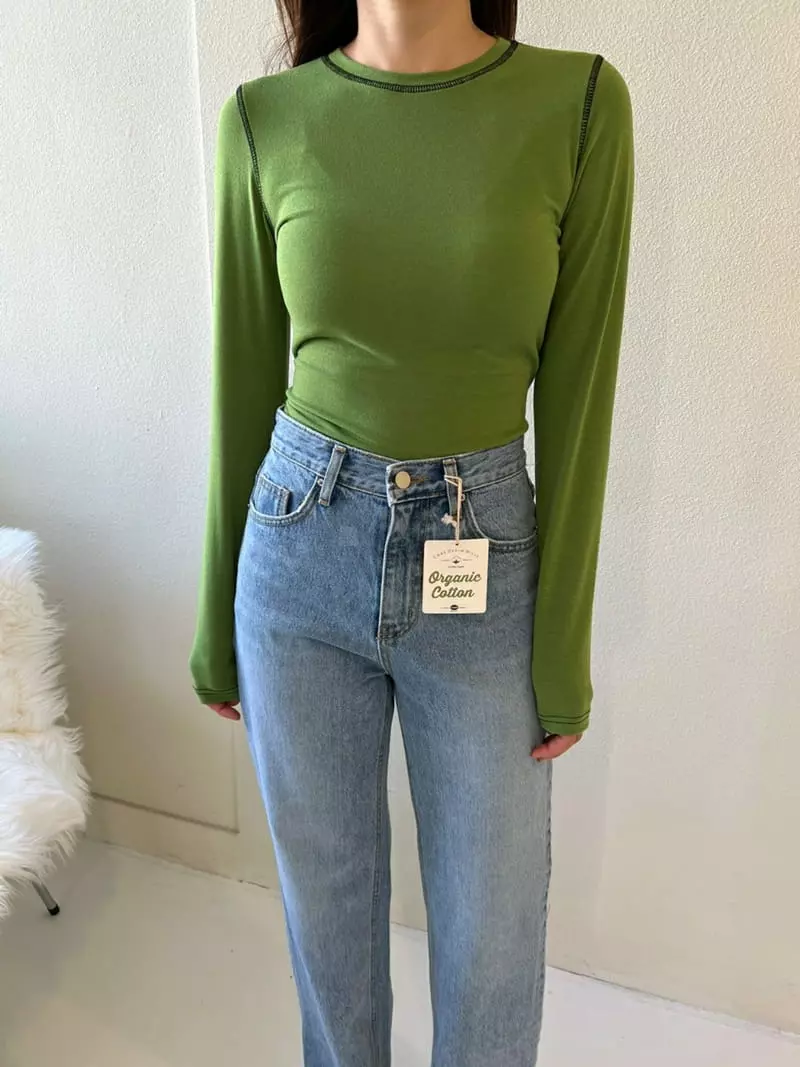 Urbanemood - Korean Women Fashion - #vintageinspired - Tenz Stitch Tee - 2