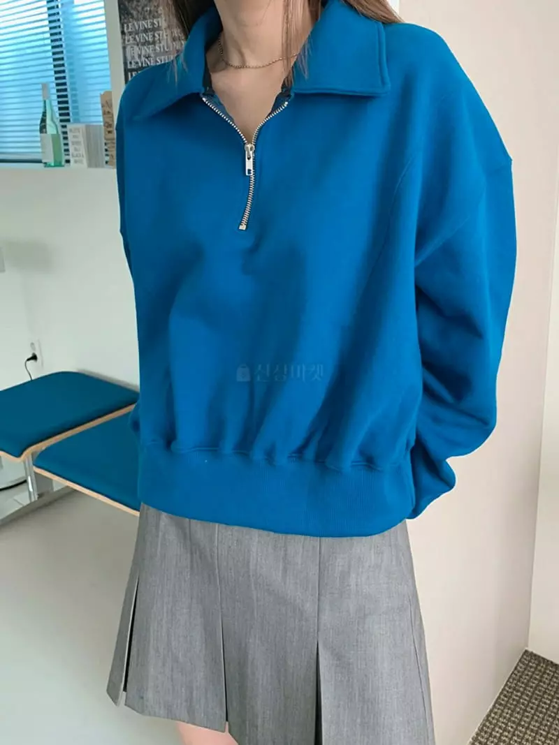 Urbanemood - Korean Women Fashion - #vintagekidsstyle - Pug Zip-up Sweatshirt