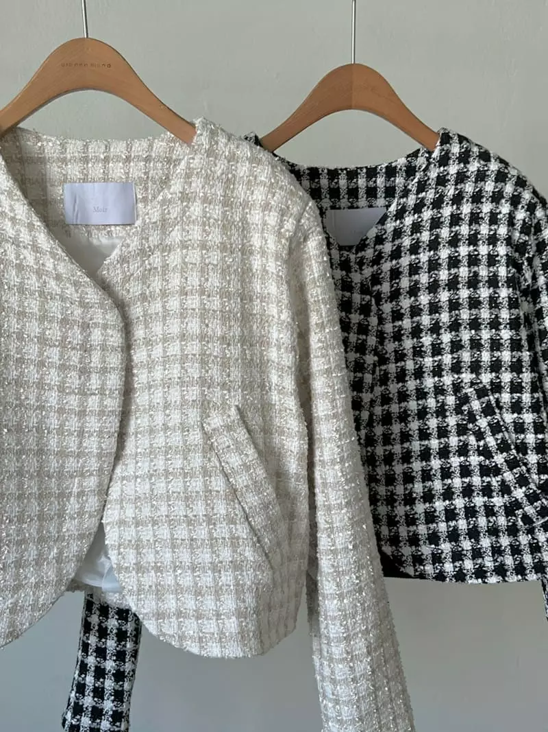 Urbanemood - Korean Women Fashion - #womensfashion - Maroom Twid Jacket - 5