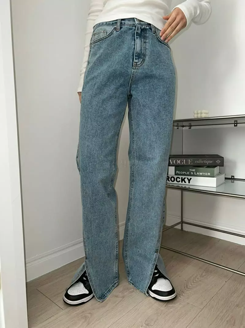 Urbanemood - Korean Women Fashion - #womensfashion - Slit Jeans - 2