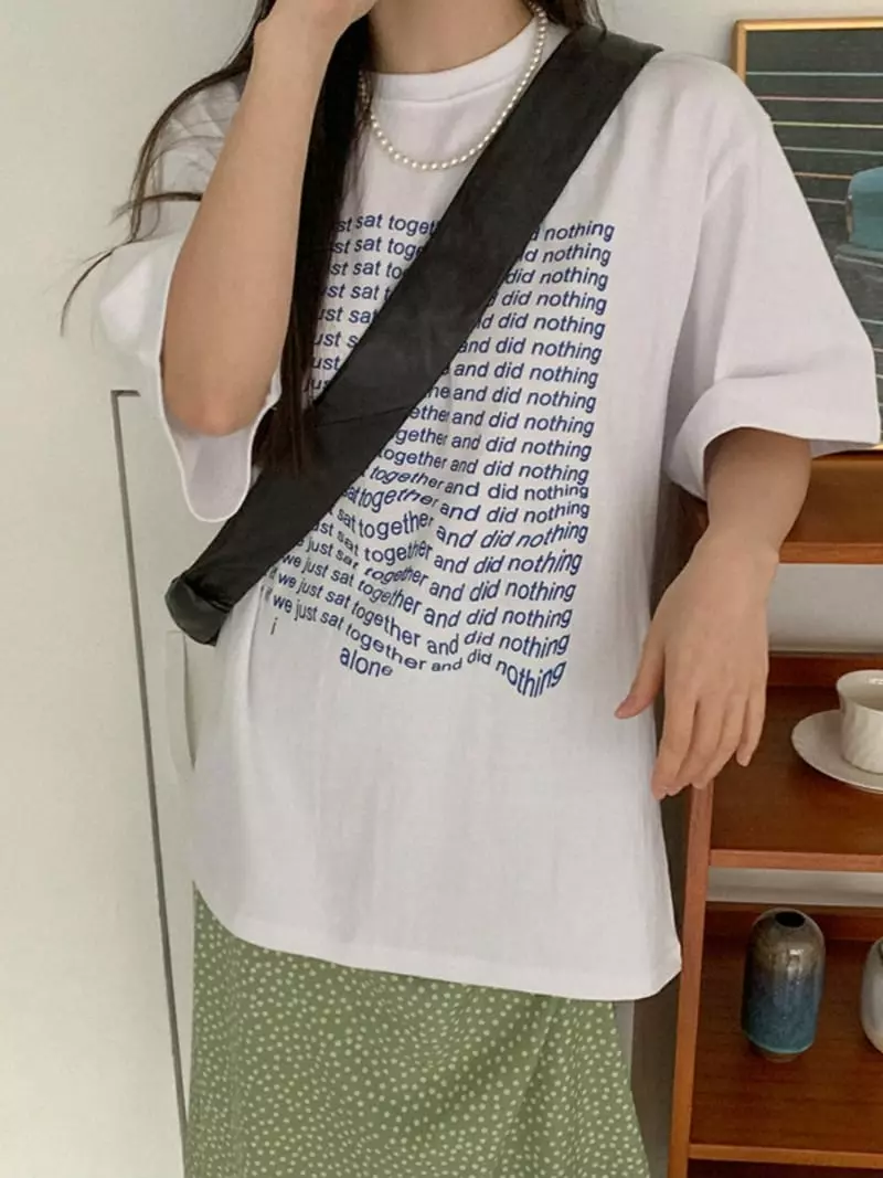 Urbanemood - Korean Women Fashion - #womensfashion - Just Short Sleeves Tee - 7
