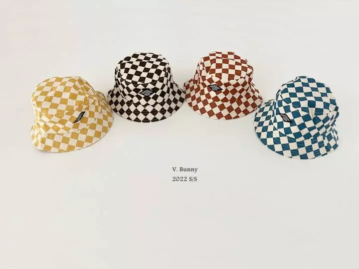V Bunny - Korean Children Fashion - #minifashionista - Check Bucket Hat - 2