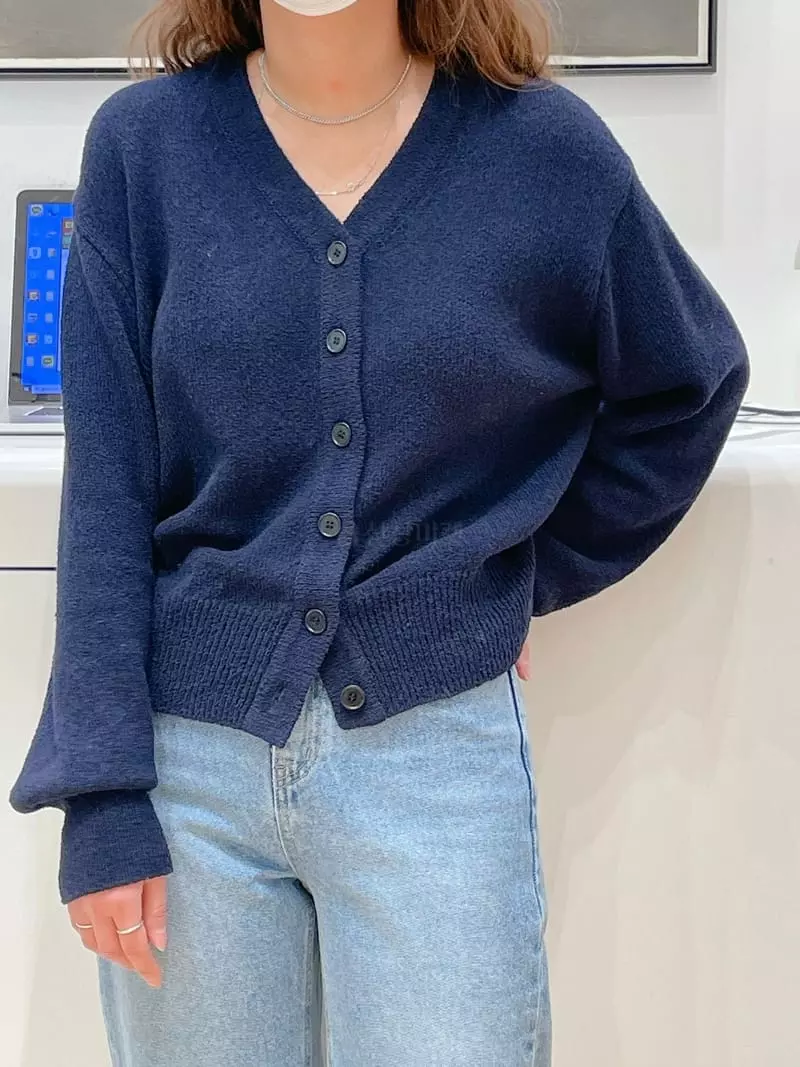Very - Korean Women Fashion - #momslook - Pog V Neck Cardigan - 8