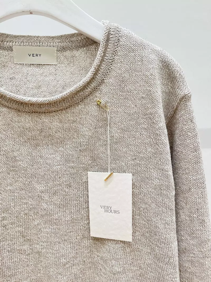 Very - Korean Women Fashion - #momslook - Lizen Round Knit - 2