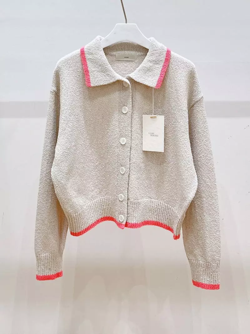 Very - Korean Women Fashion - #momslook - Osle Collar Cardigan