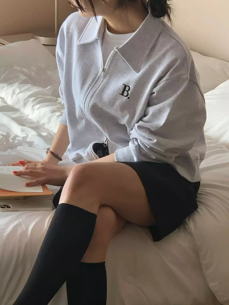 Very - Korean Women Fashion - #momslook - B Collar Jumper - 2