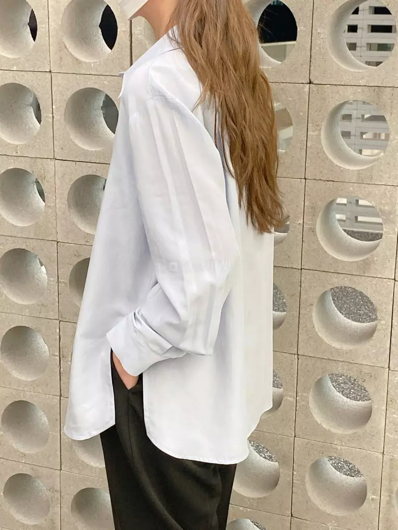 Very - Korean Women Fashion - #momslook - Lozin Tencel Shirt - 3