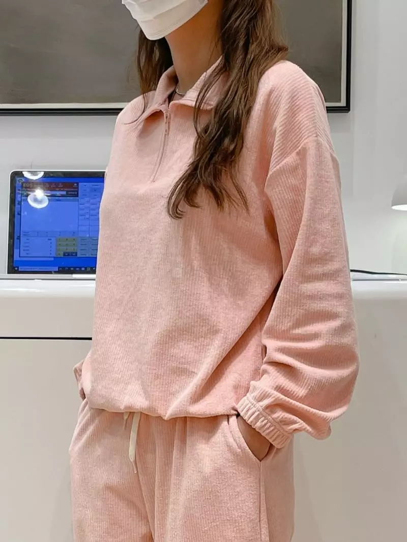 Very - Korean Women Fashion - #momslook - Teddy Half Jumper