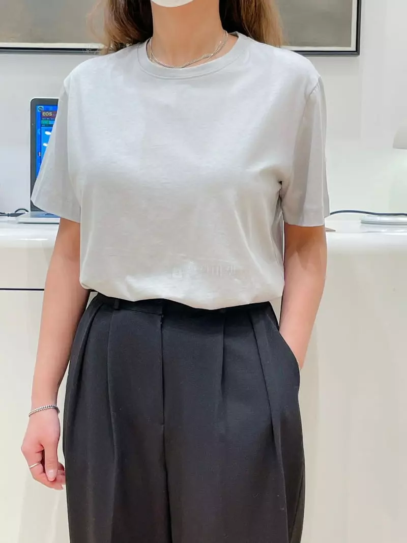 Very - Korean Women Fashion - #shopsmall - Silket Round Short Sleeves Tee - 8