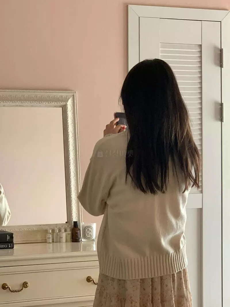 Very - Korean Women Fashion - #vintageinspired - A V Neck Open Cardigan