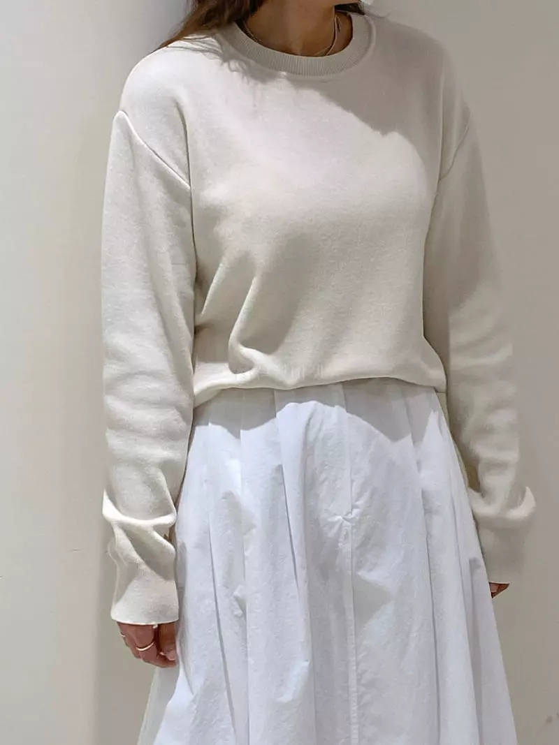 Very - Korean Women Fashion - #womensfashion - Arc Round Knit