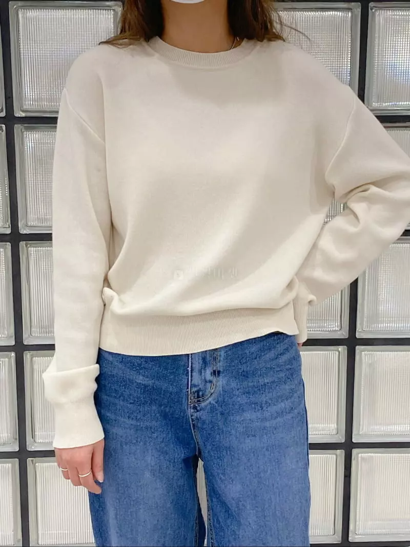 Very - Korean Women Fashion - #womensfashion - Arc Round Knit - 3