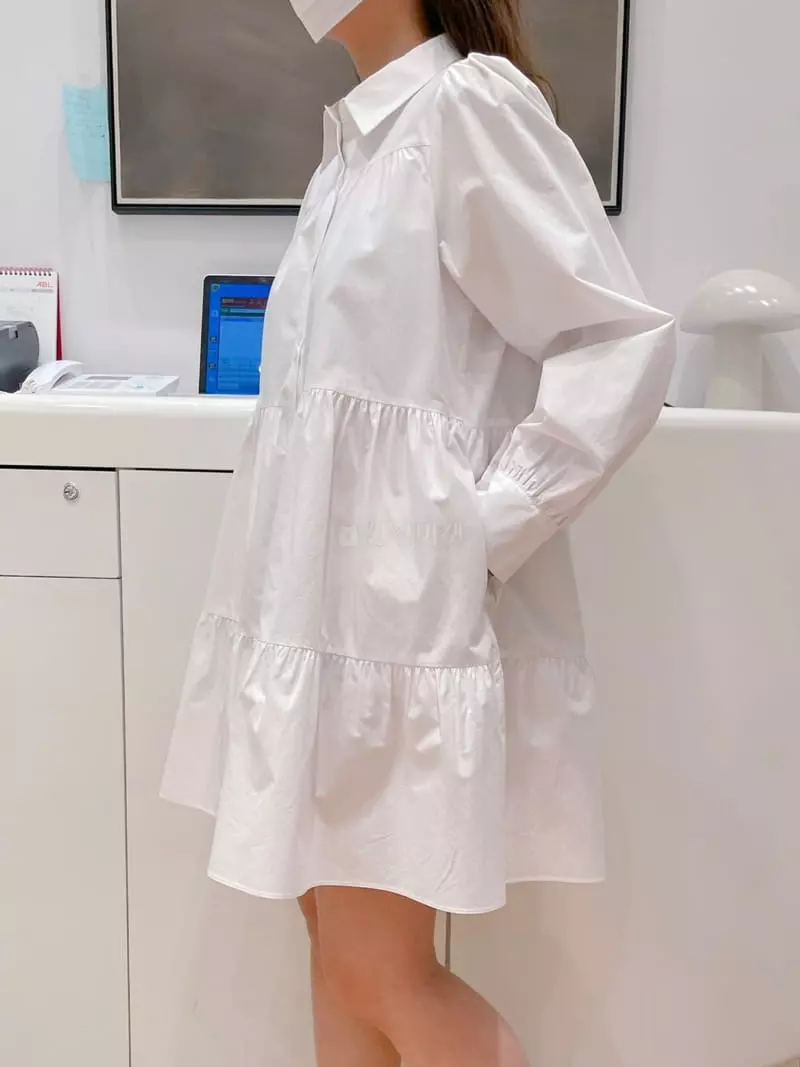 Very - Korean Women Fashion - #womensfashion - Collar Cancan One-piece - 8