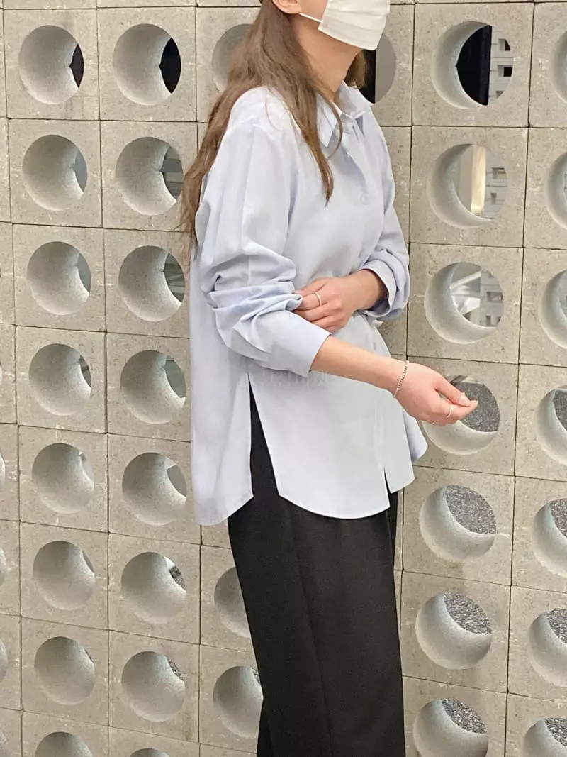 Very - Korean Women Fashion - #womensfashion - Lozin Tencel Shirt - 2