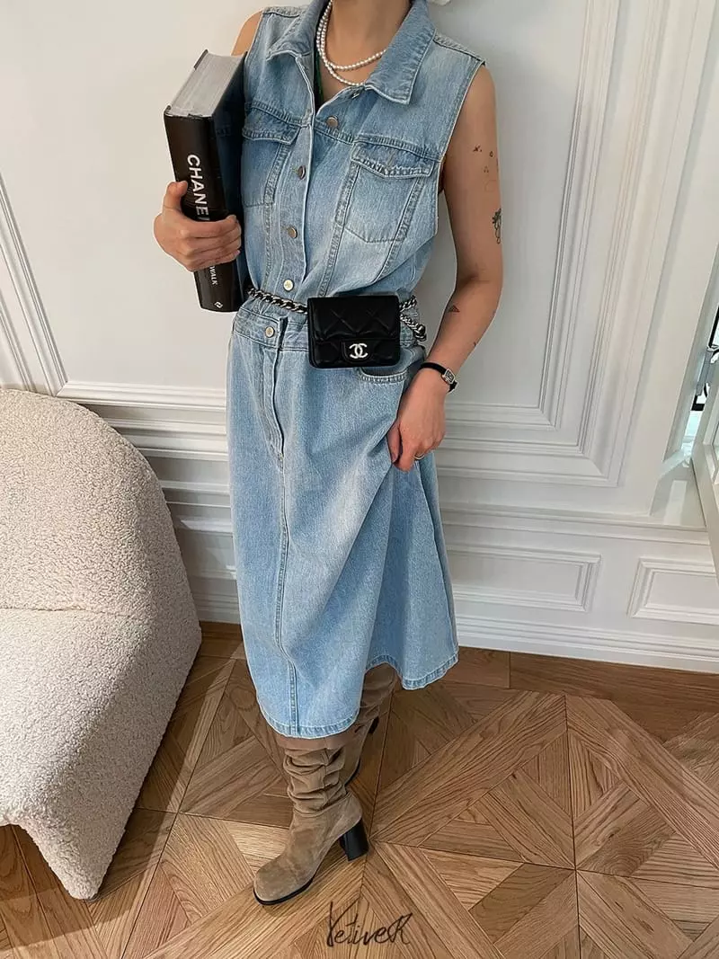 Vetiver - Korean Women Fashion - #womensfashion - MM Denim One-piece - 4