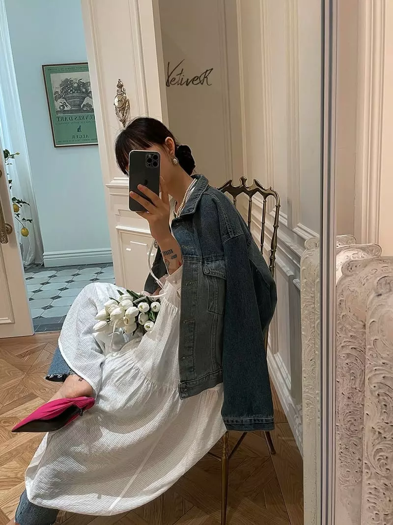 Vetiver - Korean Women Fashion - #pursuepretty - Color Denim Jacket