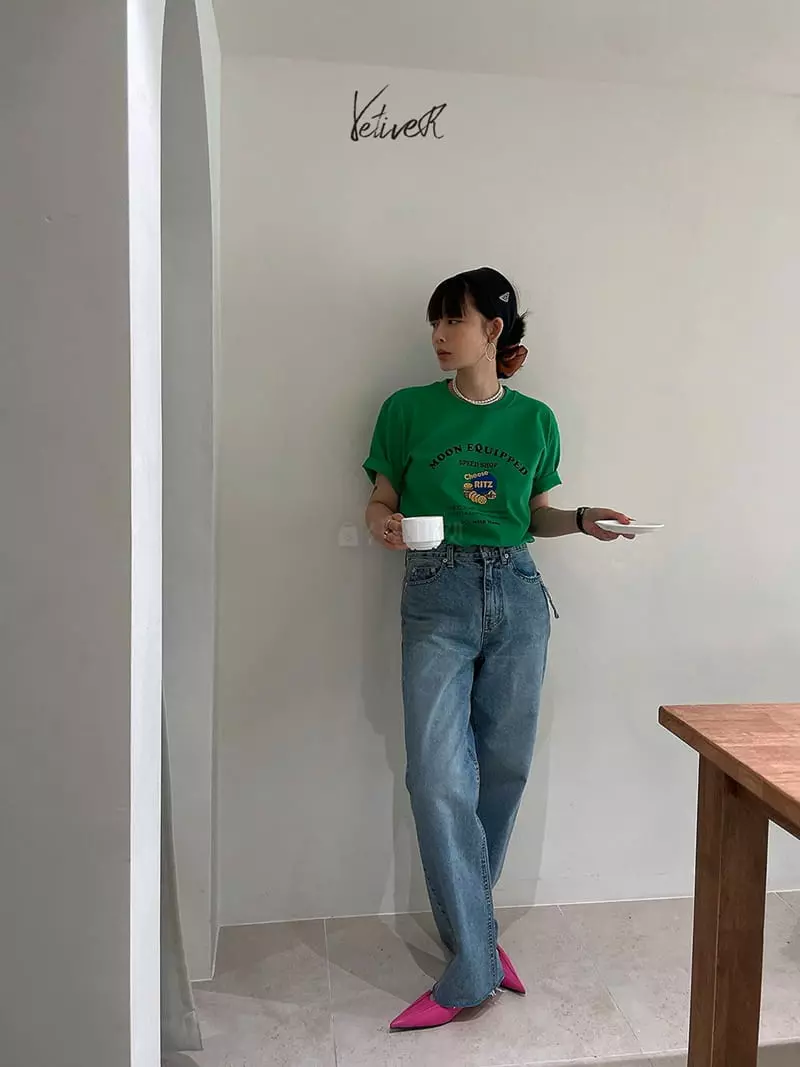 Vetiver - Korean Women Fashion - #thatsdarling - Riz Tee - 4