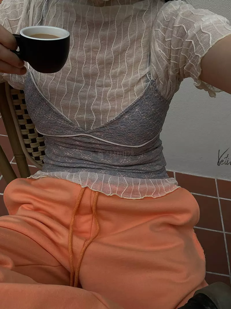 Vetiver - Korean Women Fashion - #womensfashion - Plan Sleeveless Top