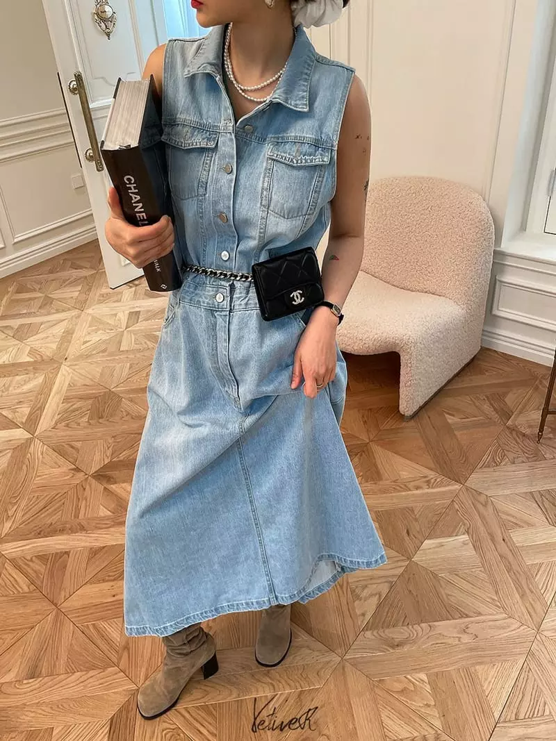 Vetiver - Korean Women Fashion - #womensfashion - MM Denim One-piece - 5