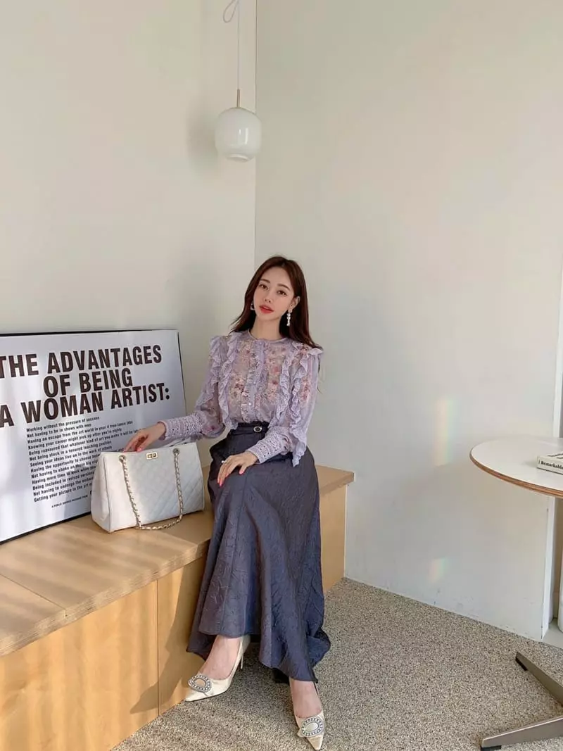 Vincent - Korean Women Fashion - #momslook - Rose Blouse