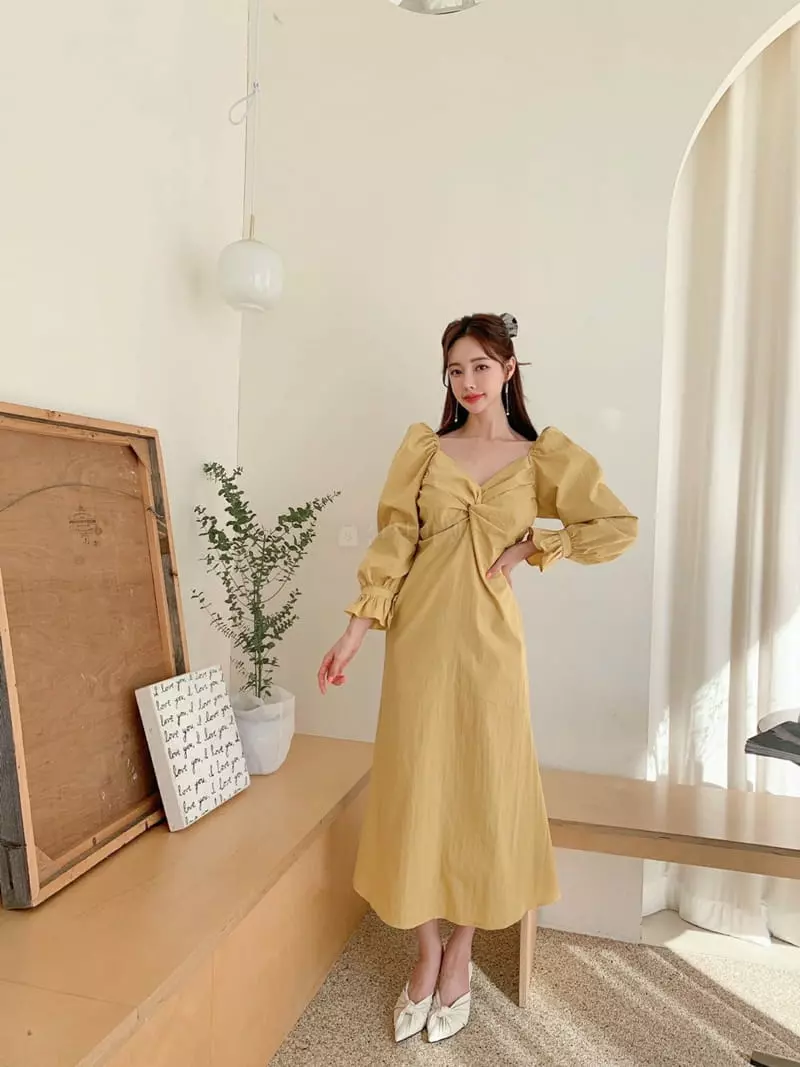 Vincent - Korean Women Fashion - #momslook - Twist One-piece - 3