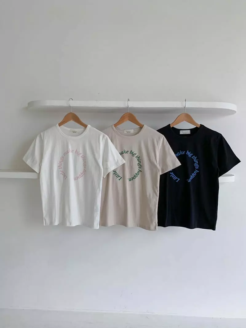 Vincent - Korean Women Fashion - #womensfashion - Happy Tee - 4