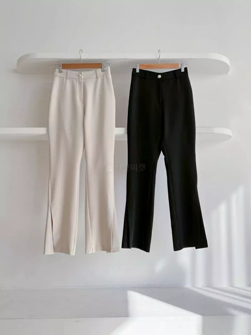 Vincent - Korean Women Fashion - #momslook - Button Pants - 4