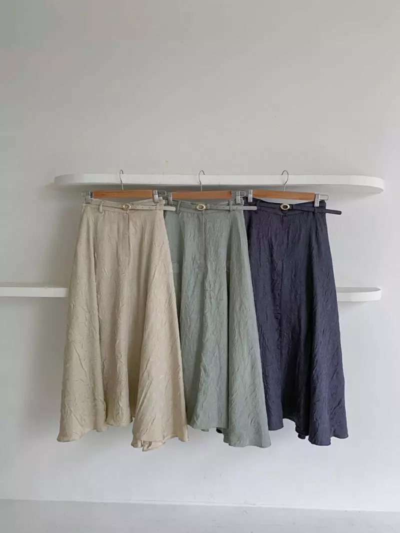 Vincent - Korean Women Fashion - #momslook - Wave Skirt - 4