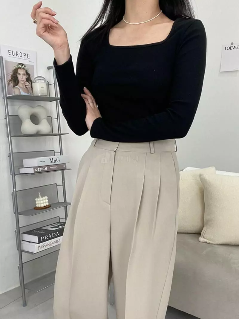 Winsome - Korean Women Fashion - #womensfashion - Square Tee - 4
