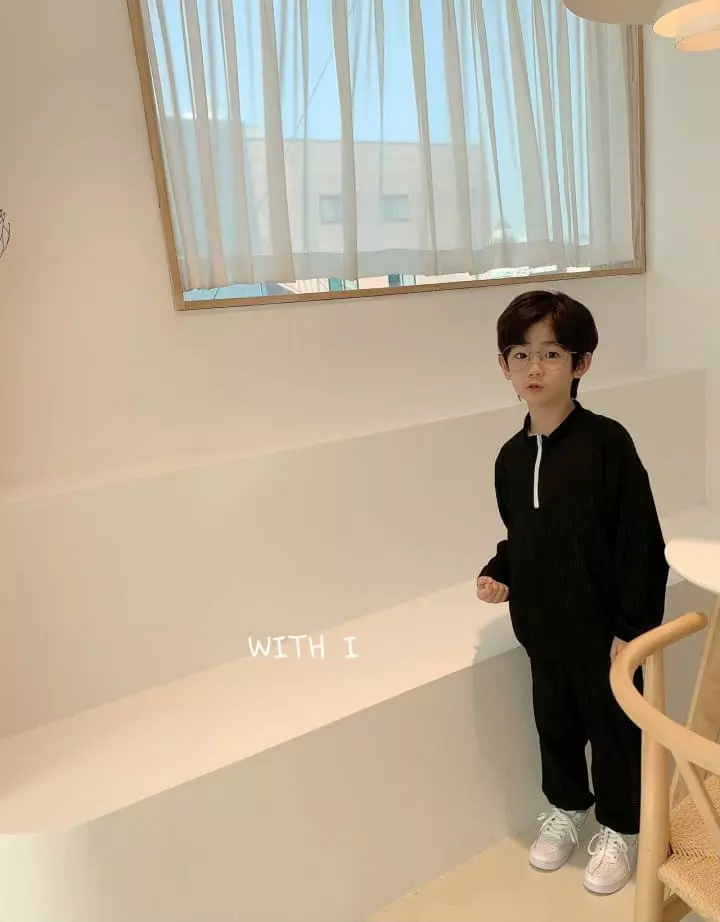 With I - Korean Children Fashion - #childofig - Wrinkle Anorak Top Bottom Set - 3